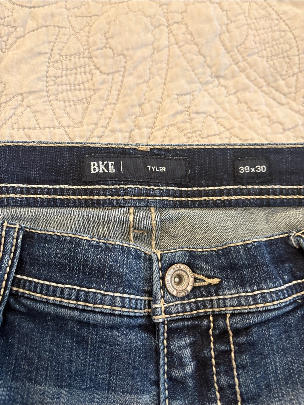 BKE Tyler men’s Jeans in Dark Blue Denim